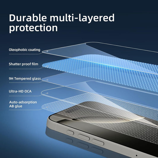 Obsidian GlazrX – Premium Tempered Glass for iPhone 16 Pro Max